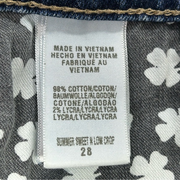 Lucky Brand Summer Sweet N Low Crop Jeans Size 6/28 Women's - Picture 11 of 13